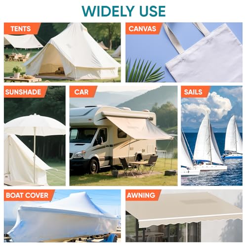 RV Awning Repair Tape, Tent Repair Patch, Tear Repair Kit for Tarps, Boat Cover Repair, Tents, Sailboats, Waterproof, Clear, 1 Roll 3 in. x 60 in.