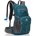 N NEVO RHINO Hydration Backpack, 18L Hiking Backpack with 3L Water Bladder | Multipurpose Water Backpack High Flow Bite, Insulated Hydration Pack Ideal for Hiking and Cycling - color: Lake Blue