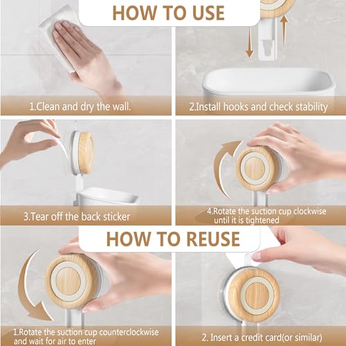 Double Layer Soap Dish for Shower 2 Pack, Wall Mounted Bar Soap Holder Suction Cup 2 Layer Self Draining Soap Case Sponge Holder for Shower Bathroom, Tub and Kitchen Sink, White - color: White