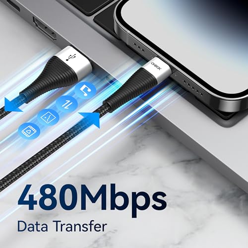 USBA to USBC Cable, USBC Charger Cord Type C Fast Charging Cable 3FT, 2Pack | Nylon Braided iPhone Charging Cord for iPhone 17 16 15, iPad Pro, Air, Mini, Samsung Galaxy S26 Ultra, Pixel 10 Pro XL, Moto - color: Black, size: 3 FT - 2 Pack, style: USB A to