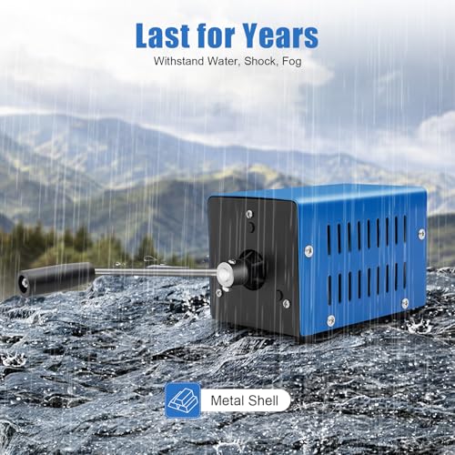 Crank Generator, 20W All-Metal Hand Crank Generator, 28V Output Portable Hand Charger with Multi-Device Charging for Camping, Hiking, Emergency Preparedness