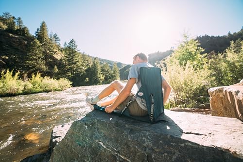 Crazy Creek HEX 2.0 PowerLounger for Day Hiking & Backpacking Trips, 250 LBS Weight Capacity, Adjustable Straps, Compact Design, Water-Resistant - color: Copper/Slate, size: Power Lounger