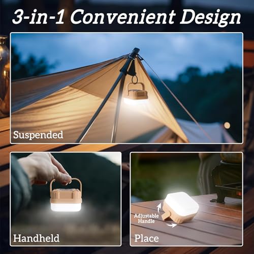 4 Packs Rechargeable Camping Lights LED Camping Lantern - size: 4Pack
