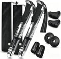 Covacure Hiking Poles Collapsible Lightweight-Aluminum 7075 Trekking Poles - color: Grey