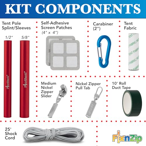FixnZip FixATent Repair Kits - style: Essentials