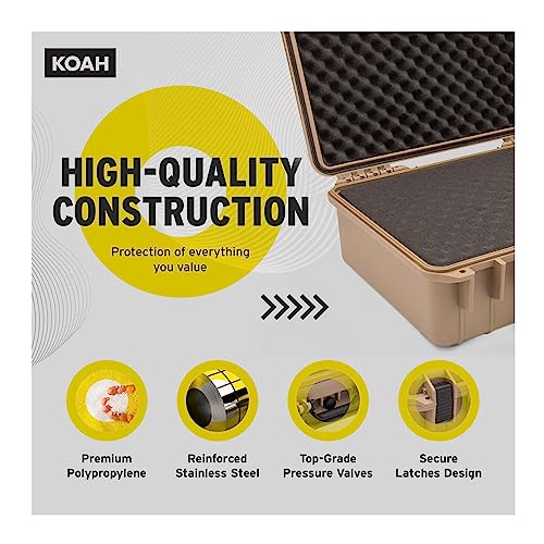 Weatherproof Hard Case 18 x 14 x 7 Inch | Customizable foam