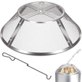 Fire Pit Spark Screen for Solo Stove Bonfire, 19.5 Inch | 304 Stainless Steel, Detachable Spark Shield for Backyard Family Fires, Camping, and Marshmallow Roasting - size: Bonfire Shield 19.5Inch