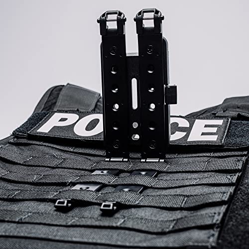 3" Molle-Lok (Pair with Mounting Hardware) - MOLLE Attachment Clip for Vests, Backpacks, Holsters, Mag Pouches, TASER, and More - Molle-Lok 3 inch by Blade-Tech Holsters