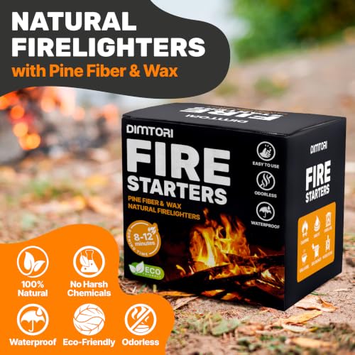 150 pcs Fire Starter - Natural Fire Starters for Campfires, Fire Pit, Pizza Oven, Fireplace, Smoker, BBQ, Pellet Stove & Wood - Fire Starters for Grill, Charcoal Starter - size: 150 pieces