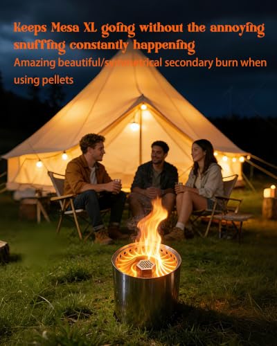 Breather Tube Compatible with Solo Stove Mesa XL ﻿ | Camping Fire Pit Accessories, Outdoor Bonfire Campire Tool, Tabletop Accessories