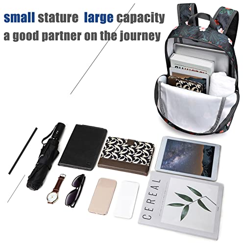G4Free 20L Small Foldable Ultralight Waterproof Backpack for Camping Hiking Cycling Men Women - color: B-flower Black, size: 20L
