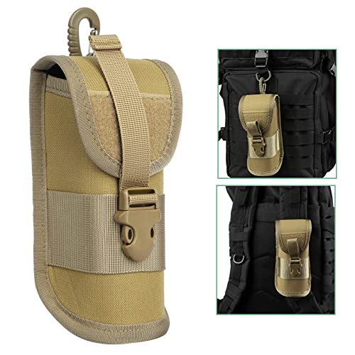 BRAVECOW Portable 1000D Nylon Eyeglasses Case with Buckle Hard Shell Sunglasses Shockproof Protective Box Outdoor Storage Box - color: Green