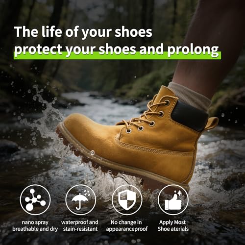 Suede Nubuck Boots Shoe Cleaner Kit Waterproof protecter Spray | Fabric Leather Boots Trainer Shoe Cleaning Kit Brush Towel - color: 4pcs Waterproof Protecter Spray