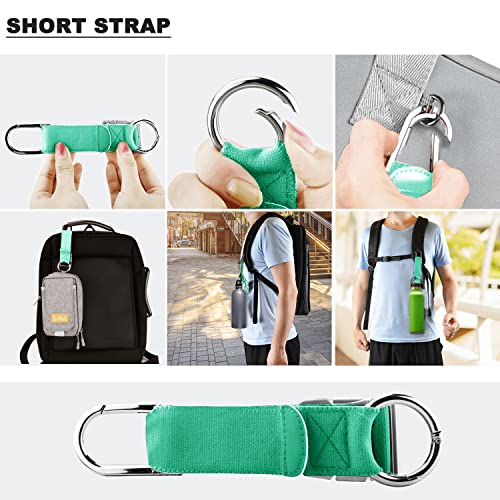 Elastic Jacket Gripper Travel Strap with D-Ring Hooks and Buckle, Suitcase Straps Belts Travel Accessories, Makes Your Hands Free - color: Light Green