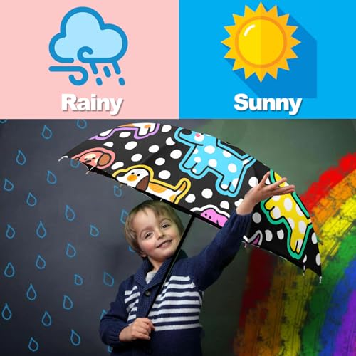 Small Travel Folding Umbrella for Girl, Portable, UV, SunShade, Compact, Automatic, Rain & Wind - color: UL