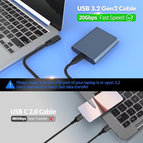 USB C Right Angle Cable 100W 1.6ft, 4K Video Short USBC to USBC 3.2 Cable | 20Gbps Type C PD Charging Fast Charge Cord for iPhone 17 16 15 Pro Max iPad Pro/AIR/Mini MacBook Galaxy S26 S25 S24 - color: Black, size: 1.6FT
