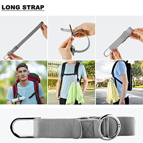 Elastic Jacket Gripper Travel Strap with D-Ring Hooks and Buckle, Suitcase Straps Belts Travel Accessories, Makes Your Hands Free - color: Gray