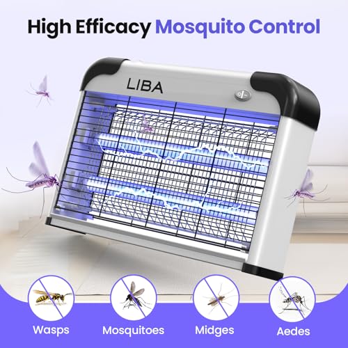 LiBa Bug Zapper 2800V Indoor, with 2 Extra Replacement Bulbs - color: A.Indoor Bug Zapper