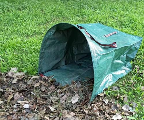 RISETEX Heavy-Duty 72 Gallon Standable Collapsible Yard Waste Leaf Bags | For lawn, garden, leaves, grass clippings, parties, laundry, camping. Durable, foldable, easy storage - style: 1 Pack