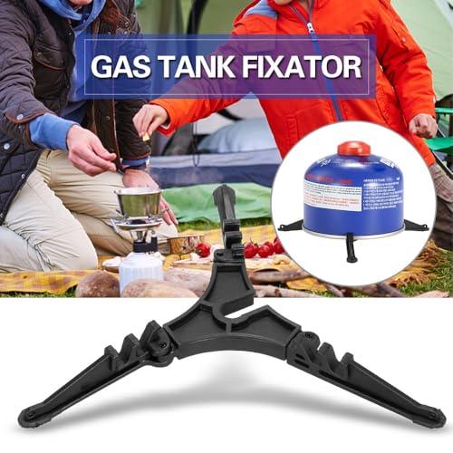 Stabilizer Stand for Camping Stove, Universal Tripod Support Bracket for Gas Bottle, Anti Tipping Outdoor Canister Holder for Hiking, and BBQ