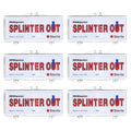 Splinter Out Splinter Remover 20 Count (Pack of 6) | Fast, Painless Splinter Removal | Essential First Aid for Home, Work, Travel & Camping | Ideal for Hiking, Woodworking, Gardening & Outdoors