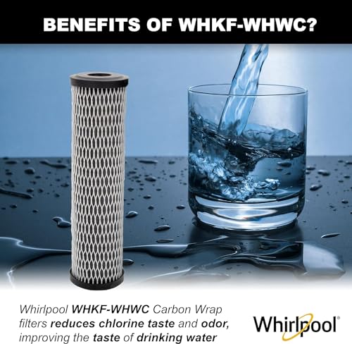 Whirlpool CTO Carbon Wrap Water Filter WHKF-WHWC, Full Case of 24 Filters, NSF Certified 5-Micron Reduces Sediment, Chlorine Taste & Odor for Whole House Filtration or Undersink Drinking System - color: WHKF-WHWC 24-Pack