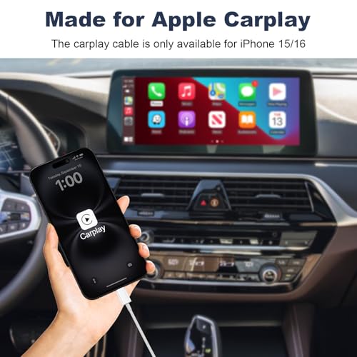Car Carplay Cable for iPhone 17 16 15 Pro Max Air 3FT USB A to USB C Cable | USB C Charger Cord for iPad 10th Gen Pro Air 5th 4th Mini 6th Gen, Car Charging Cord - color: White, size: 3FT