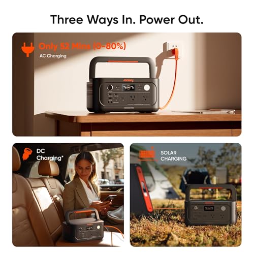 Jackery Explorer 500 v2 and 100W Solar Panel,512Wh,500W AC | LiFePO4 Battery, 1000W Surge, 14 lbs Lightweight, AC Cable Included, Solar Generator - style: Explorer 500v2 + 100W Solar Panel