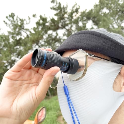Close-up Monocular for Low Vision, Short Distance Viewing with Wide Field of View, Mini-Size Magnifier (4x12mm-Blue Style) - size: 4x12mm-Blue Style