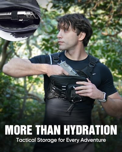 Zelvot Running Vest with 2L Water Bladder, Hydration Backpack, U.S. Design Patent, Lightweight Hydration Pack with Gear Holder, Reflective Chest Pack for Men Women - color: Camo Pink, size: Medium-Large