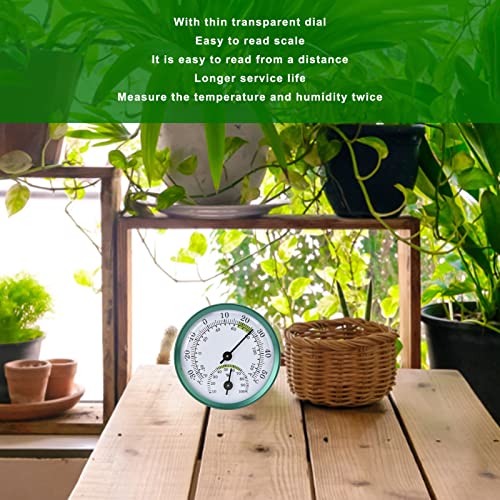 Walfront 2 in 1 Temperature Humidity Meter Portable Round Dial Hygrometer Thermometer Tester Kitchen Office Greenhouse Indoor Outdoor