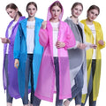 Rain Poncho Raincoats for Adult Reusable - 2-5 Pack EVA Waterproof Rain Coat with Hood, Rain Gear for Men Women - color: Rainbow X5