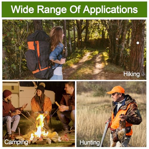 Large Reflective Trail Markers, 100 Pcs High Visibility Reflective Tacks, Silver Glow Bright Eyes Trail Marking for Hunting Hiking Camping Tree Stand