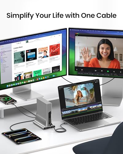 Silkland 40Gbps USB 4 for Thunderbolt 4 Cable 3.3FT, 240W PD3.1, 8K/Dual 4K | USB-IF Certified, Braided USB C Data Cable Compatible for SSD, MacBook, iPhone 17/16, iPad, Dock - size: 3.3FT