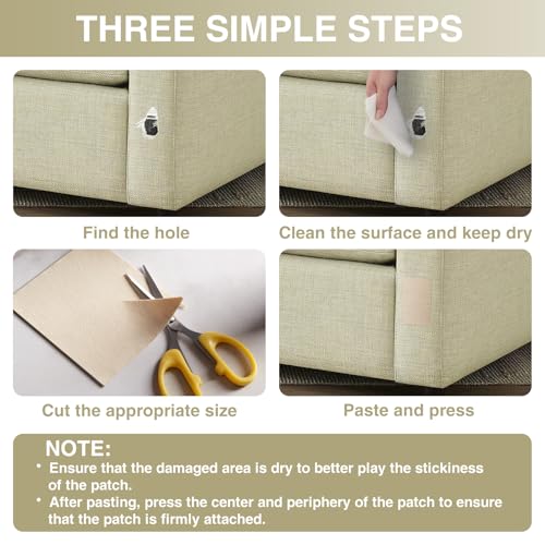 Gheeidau Canvas Repair Tape 4×70 Inch Waterproof Self-Adhesive Fabric Repair Patch for Repairing Boat Covers,Tents,Patio Umbrellas,Car Seats,Luggage,Sofas.(White) - color: White, size: 4"×70"