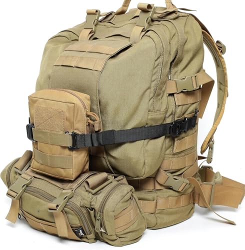 Tactical MOLLE/PALS Backpack Attachment Straps - Adjustable G-Hook Tie Downs, Non-Slip Cam Buckle, for Rucking, Hunting, Hiking, Camping, Tripod & Sleeping Gear (7.5-22 in) (Purple, 2-Pack) - size: 2-Pack, style: Purple