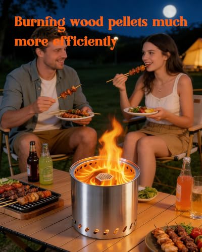 Breather Tube Compatible with Solo Stove Mesa XL ﻿ | Camping Fire Pit Accessories, Outdoor Bonfire Campire Tool, Tabletop Accessories
