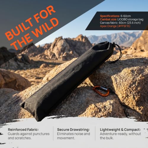 LIOOBO Tent Pole Bag: Trekking Poles Carrying Bag Replacement Case for Walking Stick, Portable Long Storage Pouch for Camping Hiking Party Tent 3pcs - size: 60.00X13.00CM