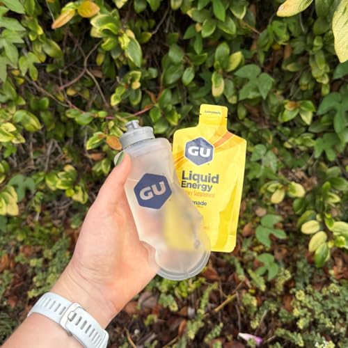 Soft Flask for Energy Gels, Collapsible Water Bottle, Leakproof Portable Flexible, Easy Open Cap, Foldable, Lightweight for Running, Hiking, Cycling, Climbing, Gym, Travel, 150 mL