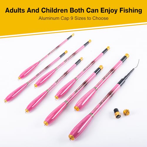 Goture Telescopic Mini Pocket Fishing Pole, Portable Fishing Hand Pole, Stream and Universal Fishing Rod, Ultralight High Strength Fishing Rods Fit for Beginners - color: Pink1, size: 3.0m/10'0''