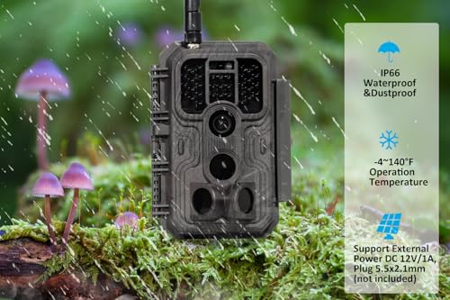 Meidase Trail Camera Cellular S950, 4G LTE, Full Video Preview, No-Glow 100ft Night Vision, Motion Activated, Send Pictures to Your Cell Phone, for Game Cams, Deer Wildlife Scouting