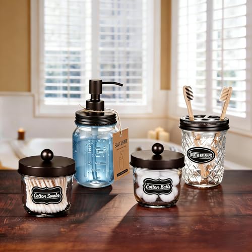 Amolliar Mason Jar Liquid Soap Dispenser Lid, Lotion Soap Pump Bronze 6Pack | Stainless Steel Soap Pump 16oz Regular Mouth Jar, Farmhouse Decor, Hand Soap, Dish Soap, Lotion Soap Lid, Extra 3 Long Tubes - color: Bronze, size: 6 Pack