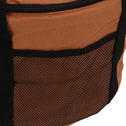 Camping Tableware Carrying Bag, 13.7L Large Capacity Waterproof Picnic Flatware Storage Bag, Outdoor BBQ Round Storage Bag for Plates Dishes Pots Bowls Utensils
