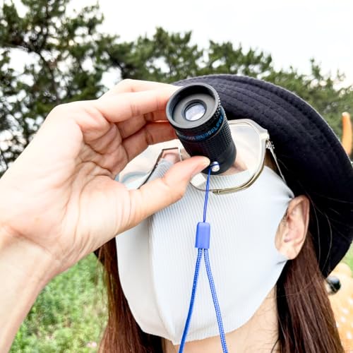 Close-up Monocular for Low Vision, Short Distance Viewing with Wide Field of View, Mini-Size Magnifier (4x12mm-Blue Style) - size: 4x12mm-Blue Style