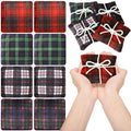 SmoothNovelty 8 Pcs Microwave Hand Warmers Reusable Flannel Handwarmers with Flaxseed Microwavable Hand Warmers Cold Pack Heating Pack Bag for Christmas Stocking Stuffer Gifts (Scottish Checked) - color: Scottish Checked