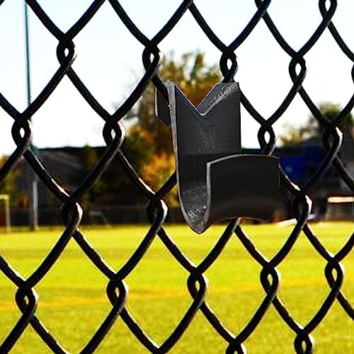 PIAOLGYI Fence Hook for Pickleball Baseball Tennis, Buddy, Hanger Storage for Water Bottles, Backpacks, Sports Bags - color: Black