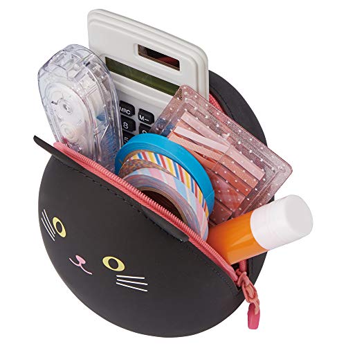 LIHIT LAB PuniLabo Zipper Pouch, Egg-Shaped, 3.8" x 4.7", Penguin (A7783-10) - color: Penguin, size: Large: 1.3 x 4.7 x 3.8 inches