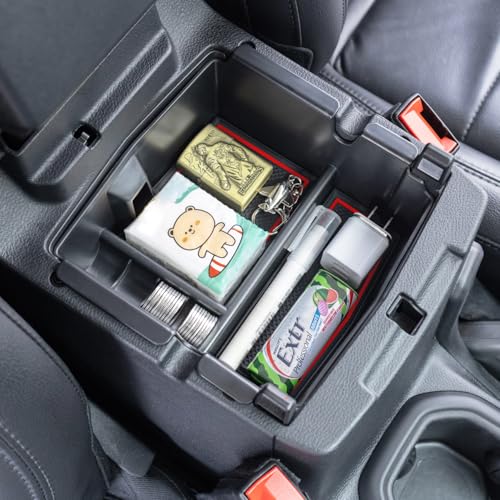 Center Console Organizer for Jeep Wrangler JL/JLU & Gladiator JT Red Trim - color: Red