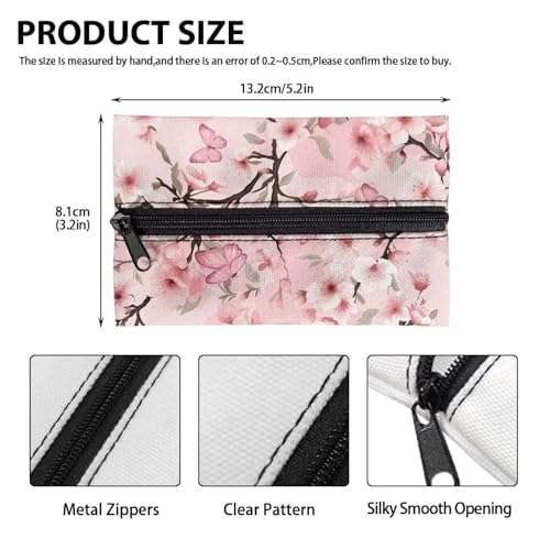 Flashideas Cherry Blossom Tissue Holder Reusable Travel Tissue Pouch Tissue Holder for Purse Soft Coins Tissue Pouch Pocket Coins Tissue Pouch for Bag Car Office Home - color: Cherry Blossom