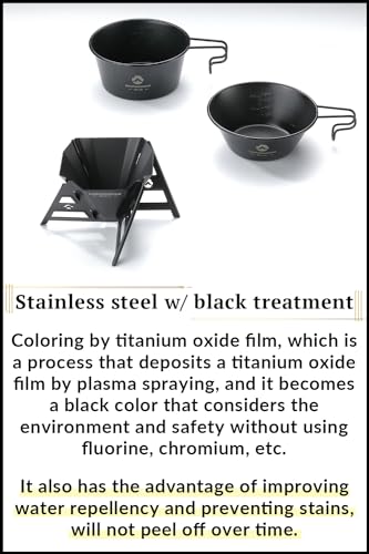 CAMPINGMOON Collapsible Coffee Dripper Pour Over Camping Outdoor 304 Stainless Steel COF-01 (Black) - color: Black